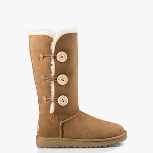 Ugg Bailey Button Triplet II Women Classic Boots Brown (4587KWOJF)